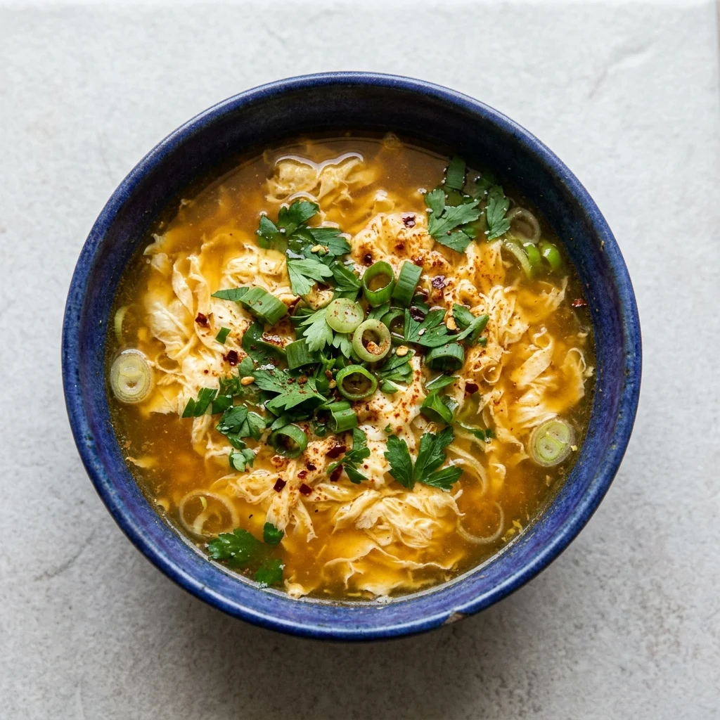 Whole30 Smoky Paprika Egg Drop Breakfast Soup