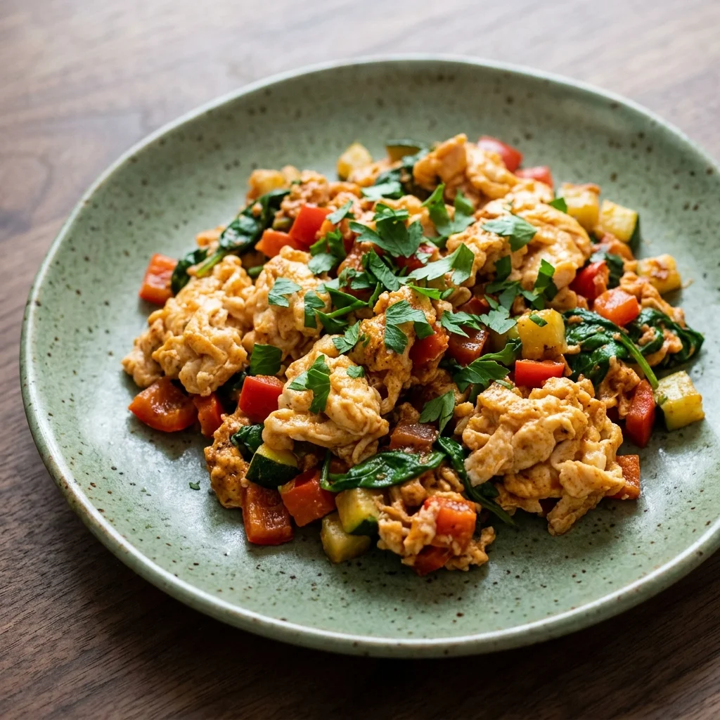 Whole30 Smoky Paprika Veggie Scrambled Eggs