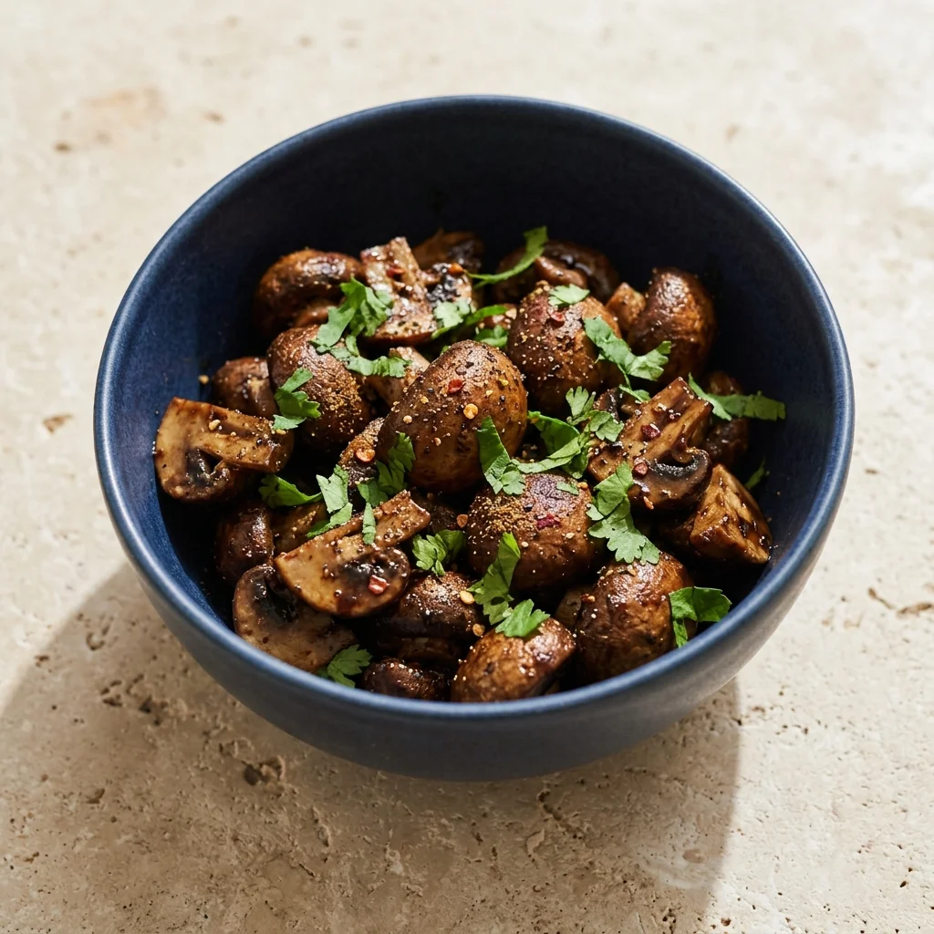 Whole30 Cumin-Lime Balsamic Mushrooms